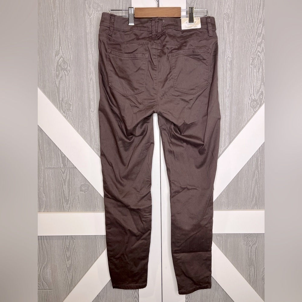 200. NWT Curve Appeal Minimalist Jeggings 4/27 Brown - Picture 2 of 6